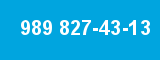 989 827-43-13 989 827-43-13